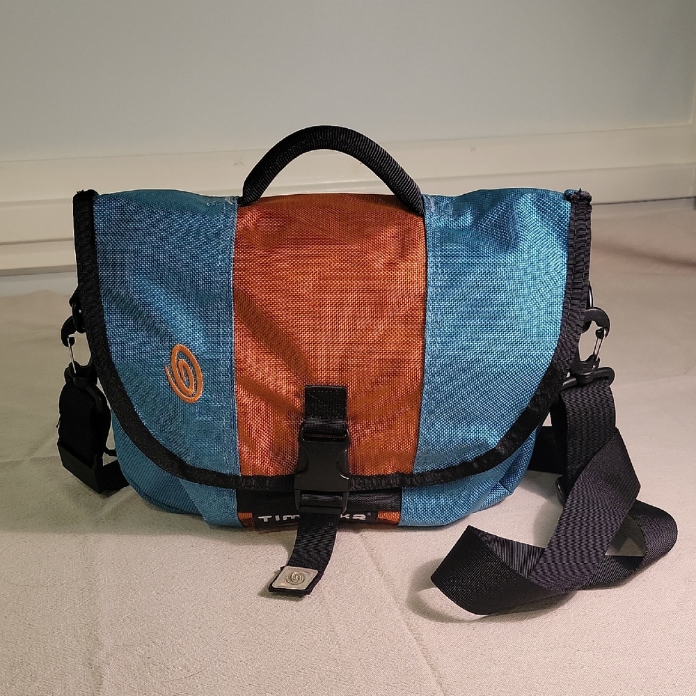 Timbuk2 Messenger Mini Turquoise & Orange EUC